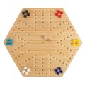 Toy Time Strategic Thinking Game Set with Board, 24 Colored Marbles, 2 Dice | 6-Player Game for Kids / Adults 412084JJT